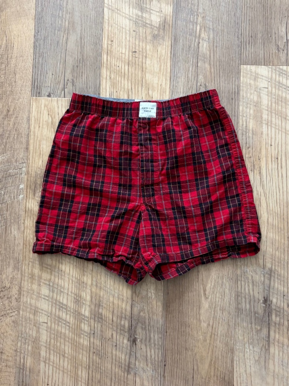 AEO Plaid Stretch Pocket Boxer Short